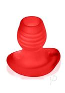 Glowhole 1 Hollow Buttplug With Led Insert - Small - Red...
